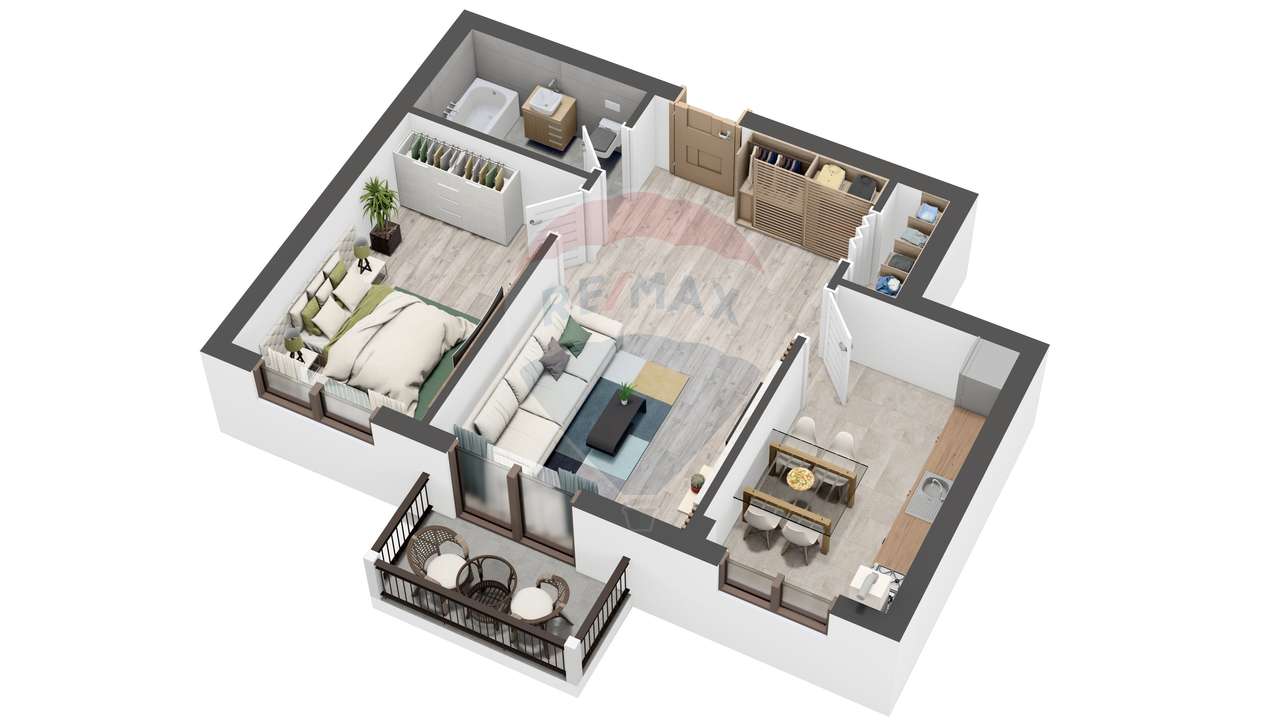 Apartament NOU LA CHEIE cu 2 camere de vânzare Selimbar - Imagine principală: 3/4