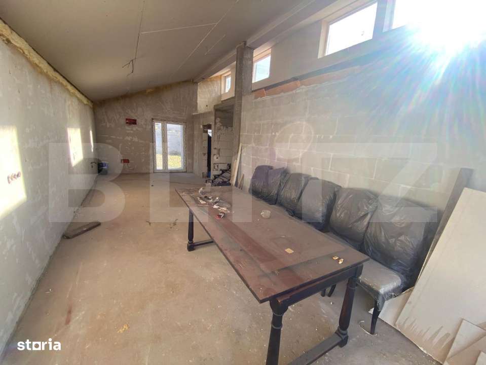 Oportunitate! Casa unifamiliala semifinisata, P+M, 100 mp utili vedere - Imagine principală: 4/7