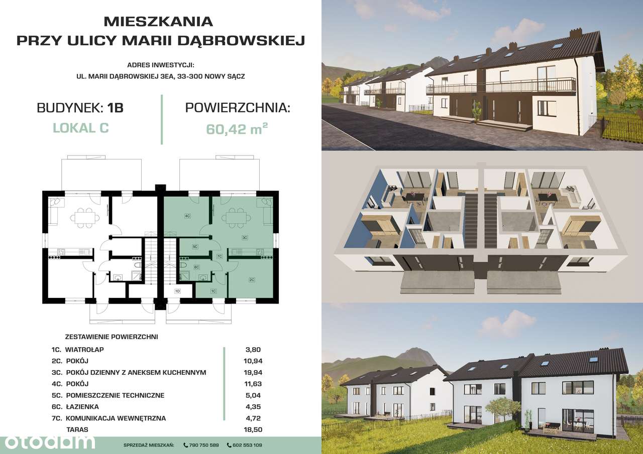 Mieszkania Nowy Sącz Marii Dąbrowskiej - Pełny obrazek: 5/9