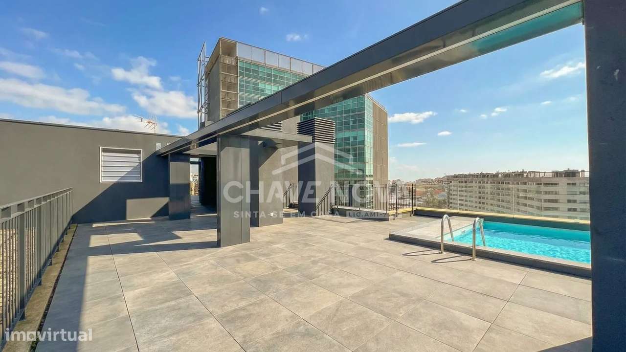 T0 Novo c/ Piscina e Lugar de Garagem em Santa Marinha (VL8)-13