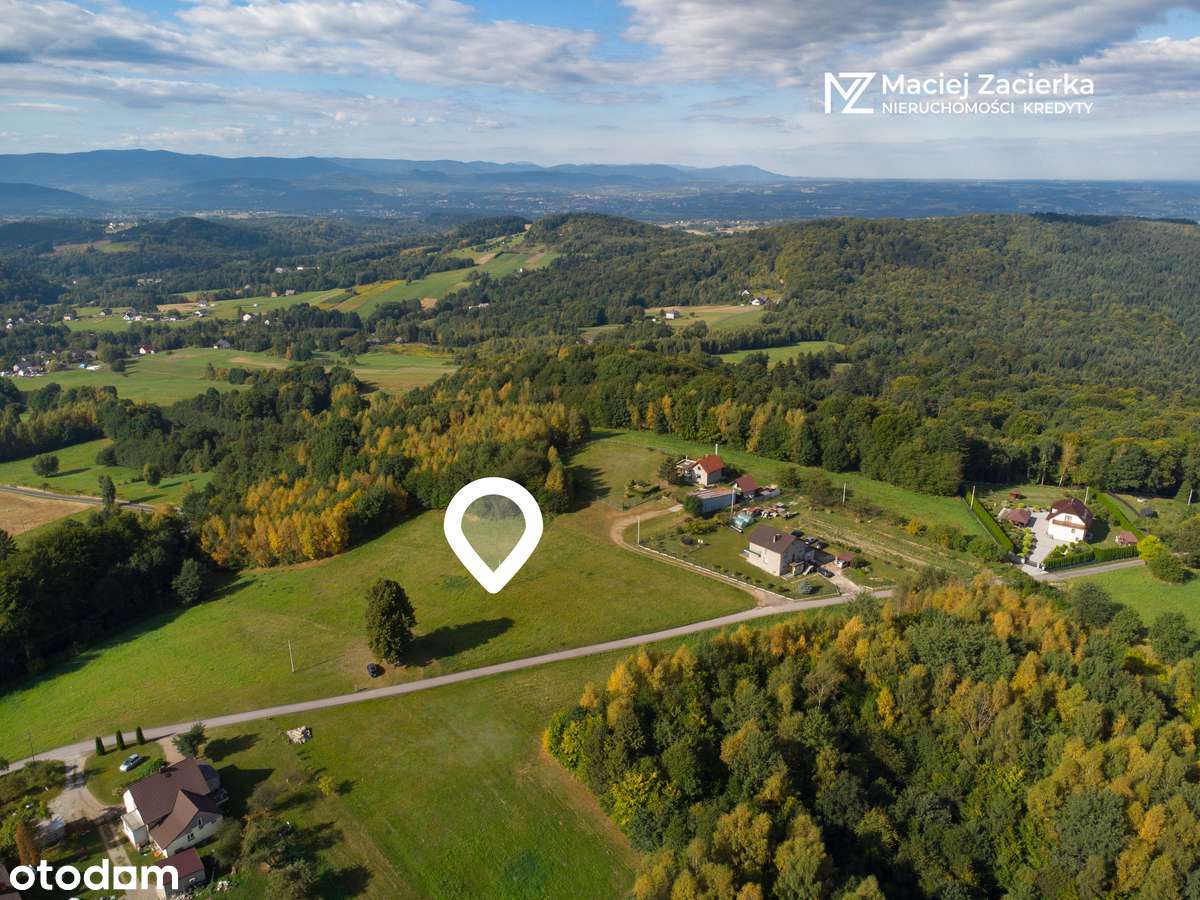 Widokowa działka siedliskowa z potencjałem Wysoka ( gmina Wadowice) - Pełny obrazek: 4/6