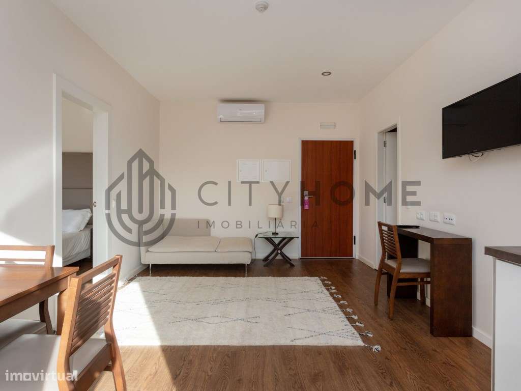 Apartamento T0+1 em condomínio fechado - Grande imagem: 1/18