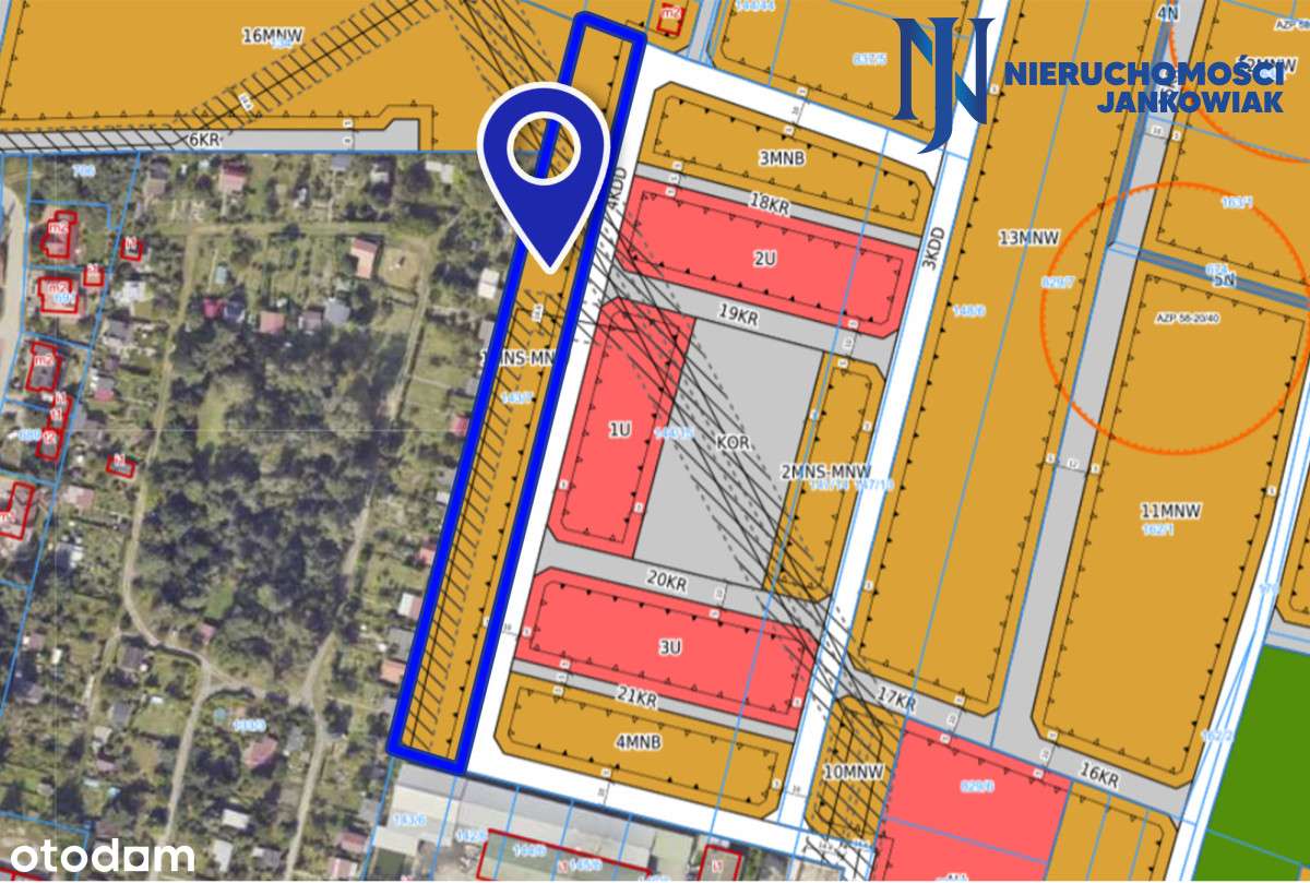 Karpicko: działka pod 3-kondygnacje szeregówka - Pełny obrazek: 4/8