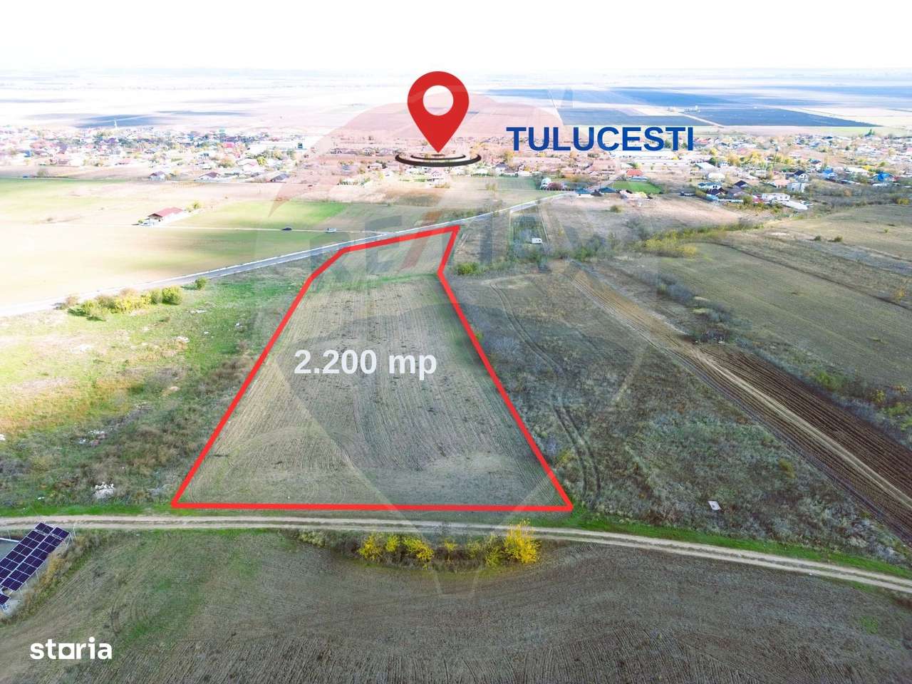 Teren de Vanzare Tulucesti. Potential Logistic, Rezidential 2.200mp - Imagine principală: 2/8