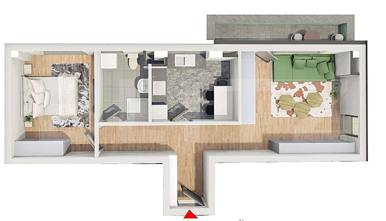Comision 0!Apartament 2 camere, confort sporit,Bloc Nou,Petrom Calea B - Imagine principală: 2/14