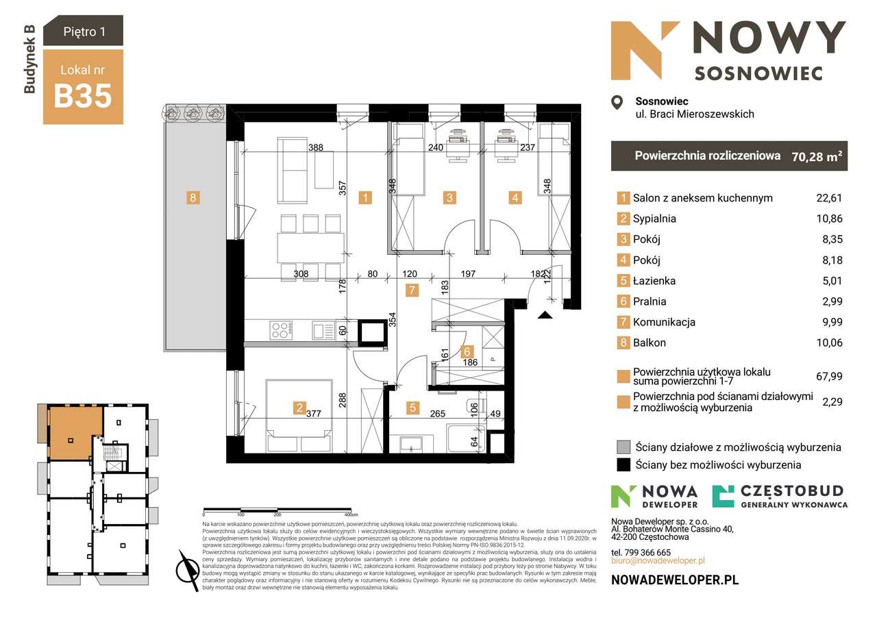 Nowy Sosnowiec | mieszkanie 4-pok. | B35 - Pełny obrazek: 2/7