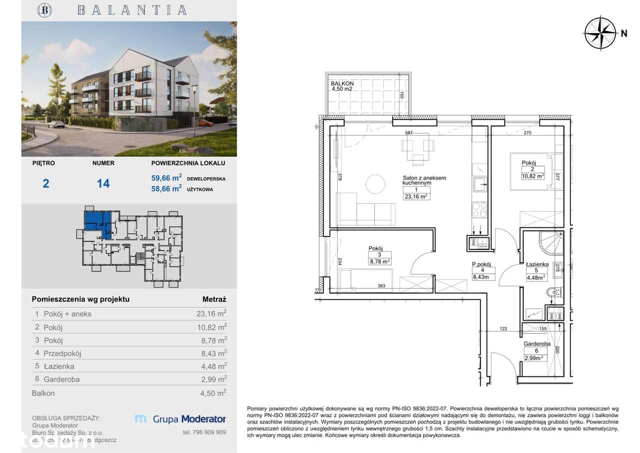 Nowe, 3 pokoje, Niemcz, ogrzewanie podłogowe, klimatyzacja - Pełny obrazek: 2/18