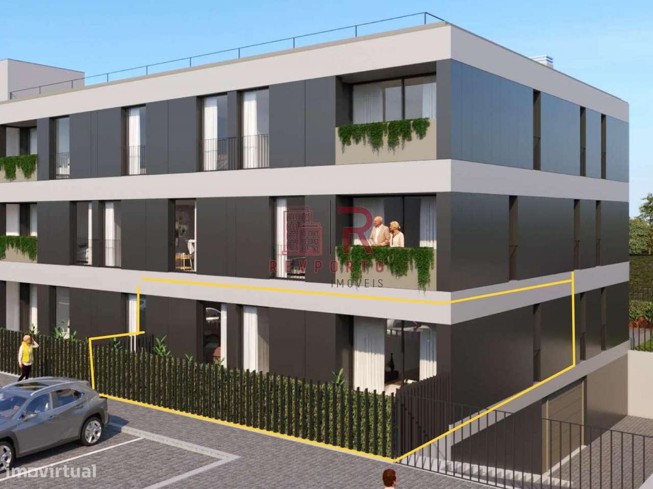 Apartamento T2, com 2 suítes, varanda, jardim e garagem-12