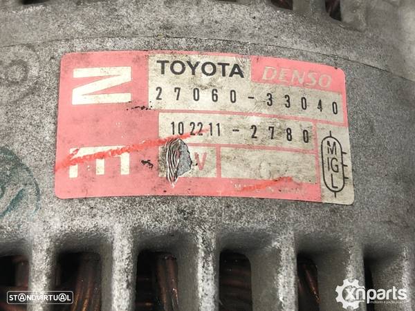 Alternador Usado TOYOTA YARIS (_P9_) 1.4 D-4D | 08.05 -  REF. 27060-33040 MOTOR... - 6