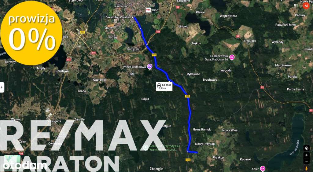 Urokliwa działka, 13 minut jazdy z Olsztyna-0