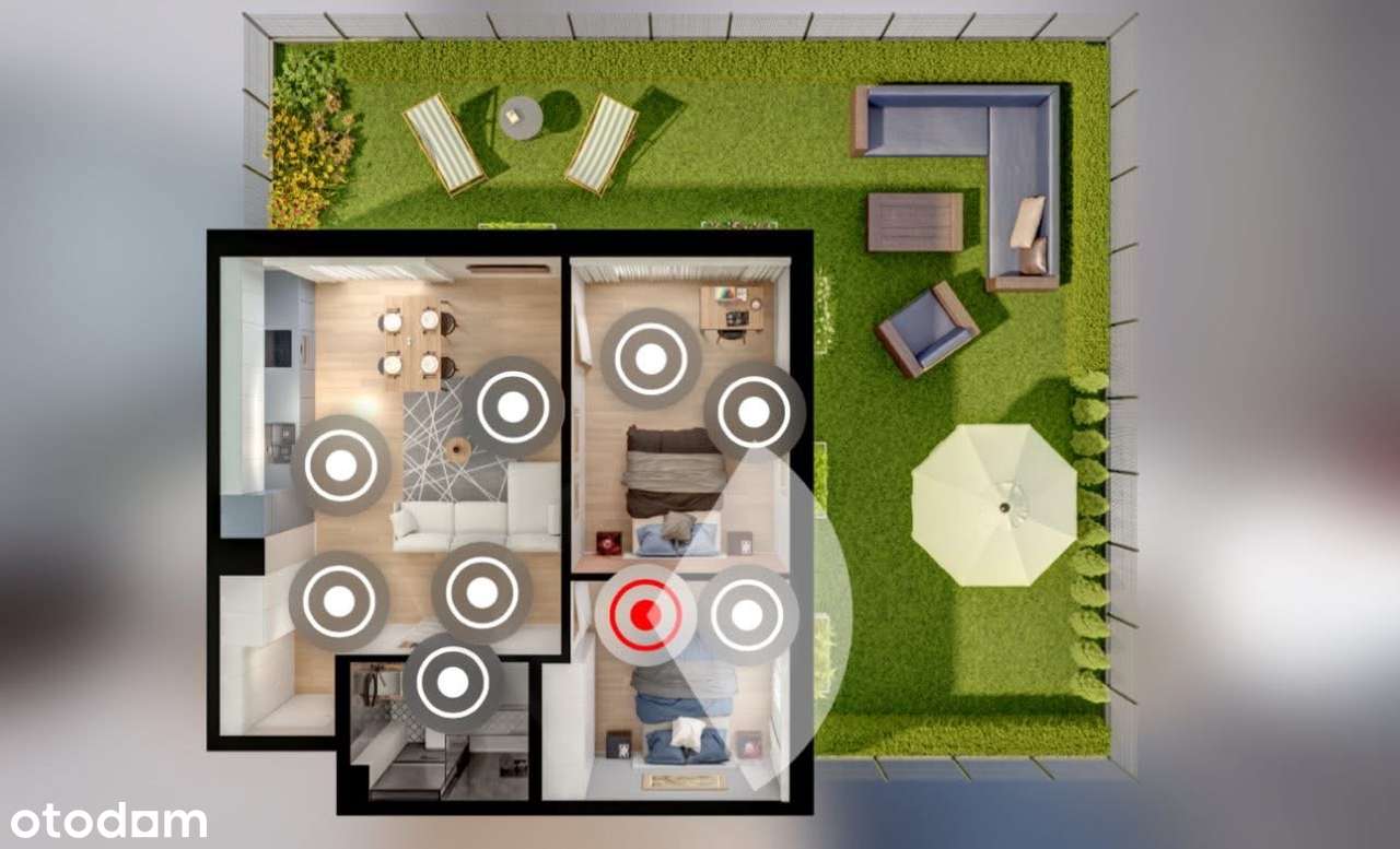 3 pokoje z ogródkiem 66m2 | KLIMA | OGRZ. PODŁOGOWE-3