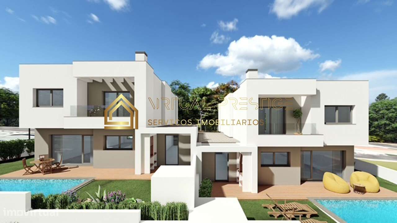Moradia T4 nova com piscina e garagem – Charneca da Caparica-3