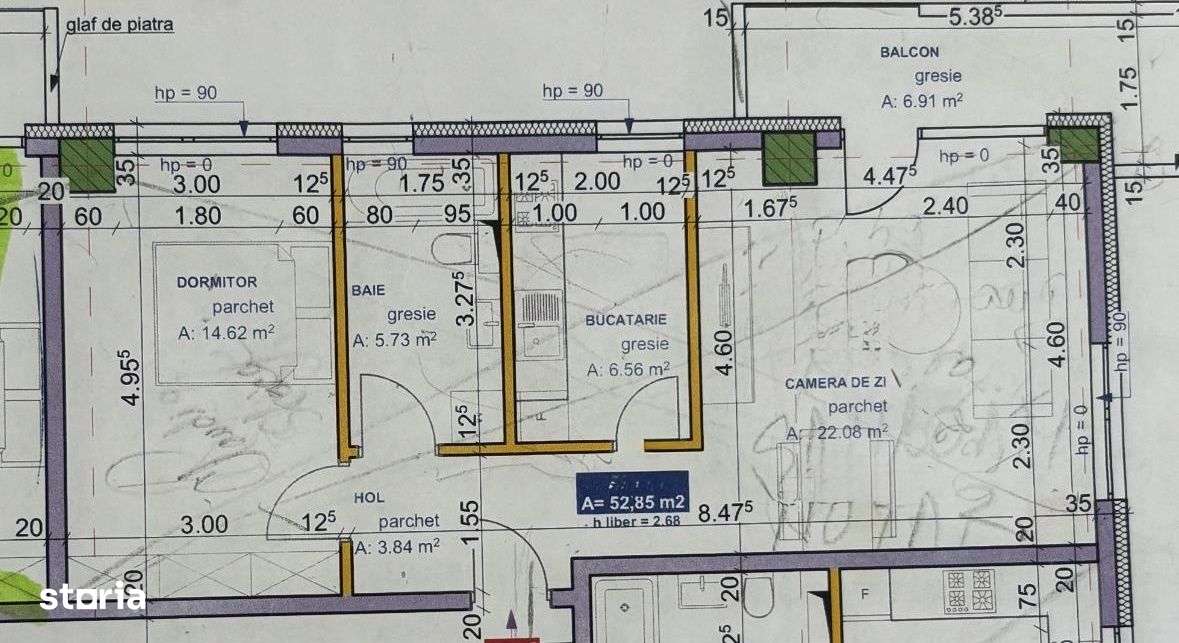 Apartament 2 camere|semifinisat| Bloc Nou| Intre Lacuri-7