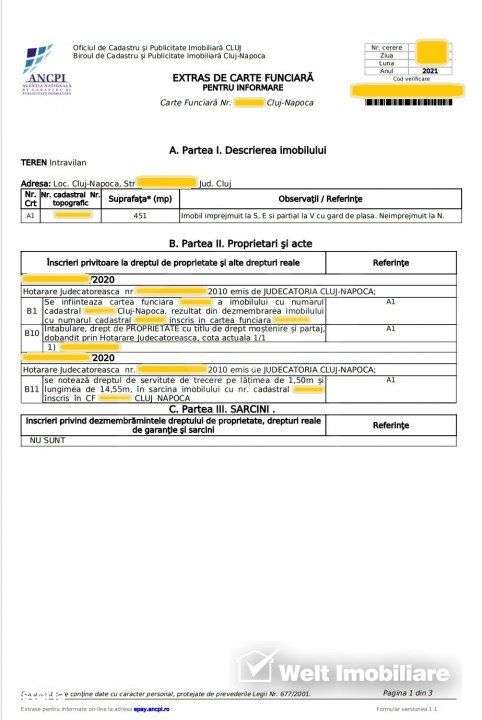 Teren, apropiere Aeroport, 451 mp, cu drept de servitute, Lip - Imagine principală: 2/4