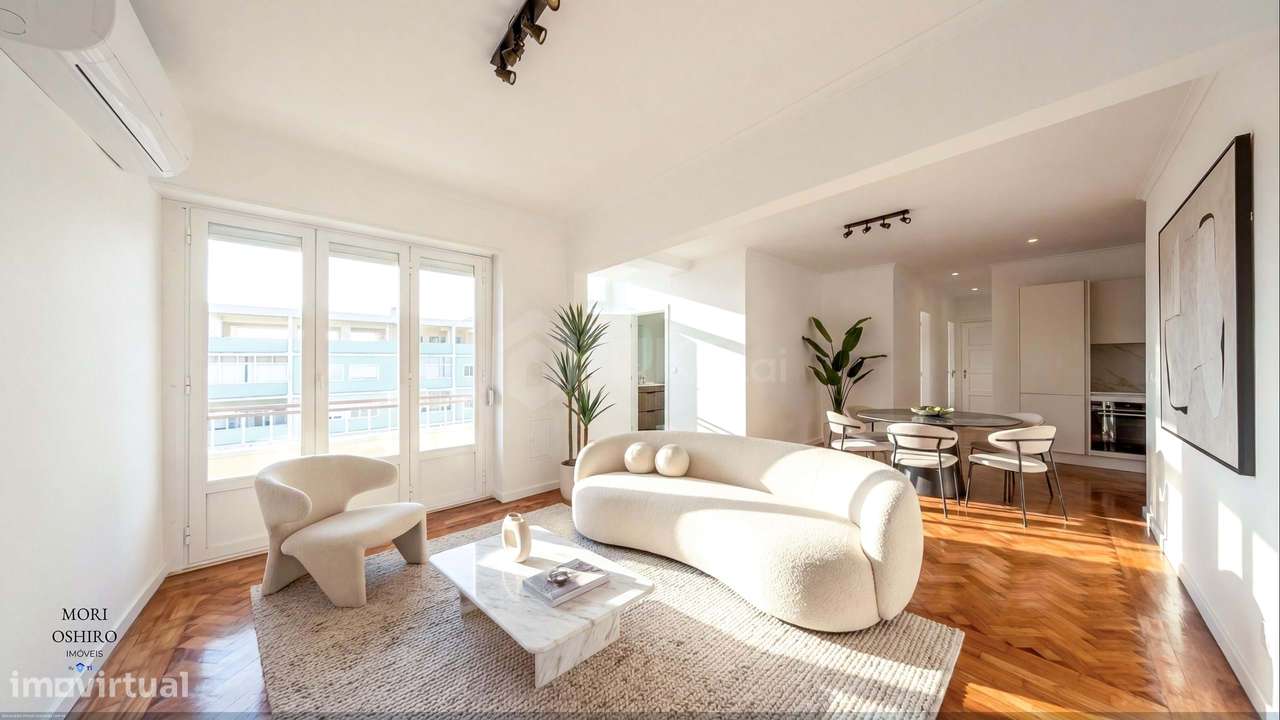 APARTAMENTO 5 ASSOALHADAS | VARANDA EM “L” PANORÂMICA | VISTA LISBOA E-0