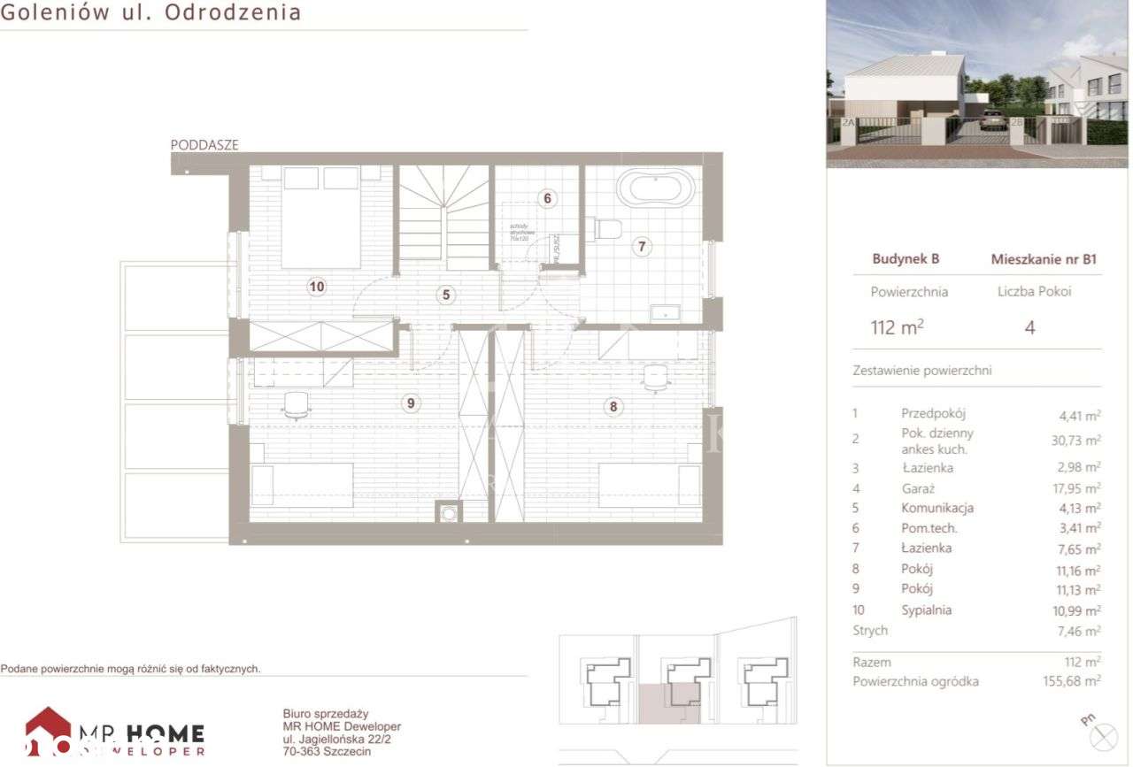 Goleniów - Nowoczesne Domy - ul. Odrodzenia-10