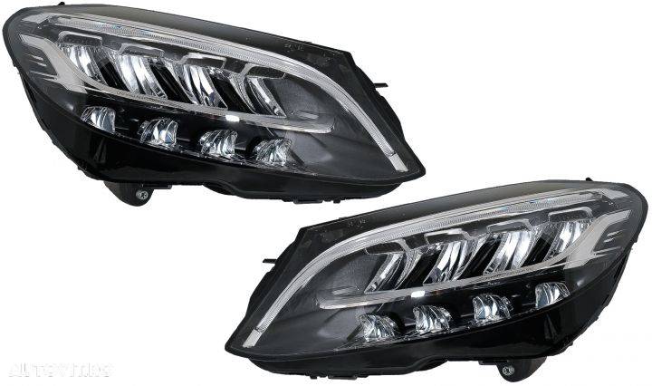 Faruri Full LED compatibil cu Mercedes C-Class W205 S205 (2019-up) LHD Tuning Mercedes-Benz C-Class - 1