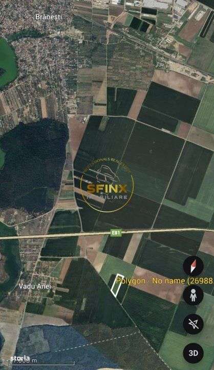 Teren intravilan Branesti 27000 mp km 12 A2 investitie - Imagine principală: 4/5