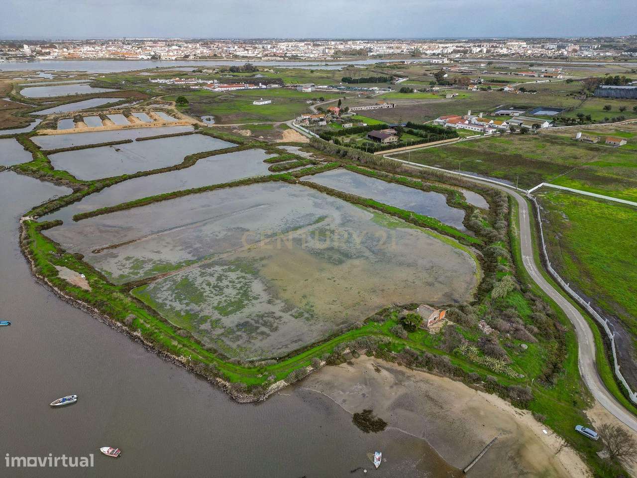 Marinha com 5 ha, destinada a piscicultura, em Sarilhos Grandes, Monti-15