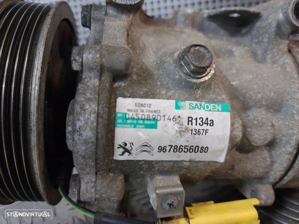 Compressor ar condicionado Peugeot Citroen 1.4 ,1.6 Hdi 207,208,308,508 Partner  Vários Modelos - 3