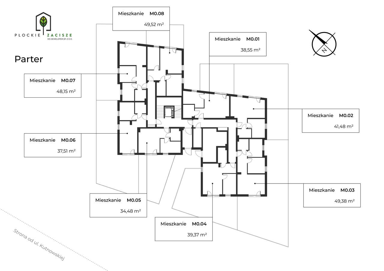 Płockie Zacisze - Kutnowska 17 - Powierzchnia 38,55 m2 - Pełny obrazek: 2/8