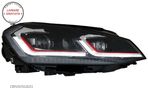 RHD Faruri LED cu Grila VW Golf 7 VII (2013-2017) R Design Rosu- livrare gratuita - 7