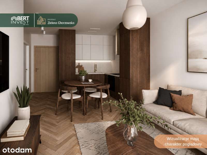 3 pokoje | Wygodny układ | 45,49m2 (lokal B1.M52)