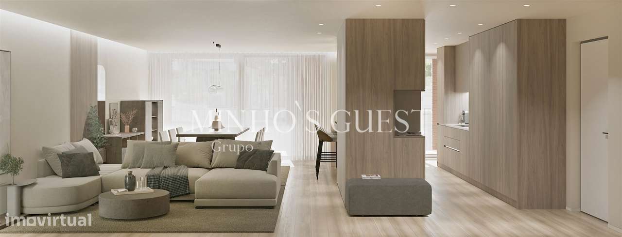 Apartamento T3 Novo c/ Garagem e Varanda - Parque da Cidade de Guimarã-5