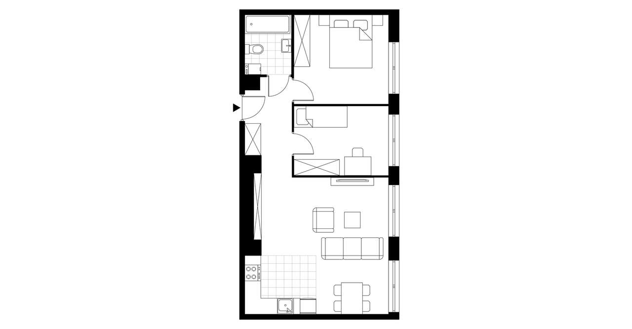 3-pokojowe mieszkanie 58 m² Bez Pośredników - View 3