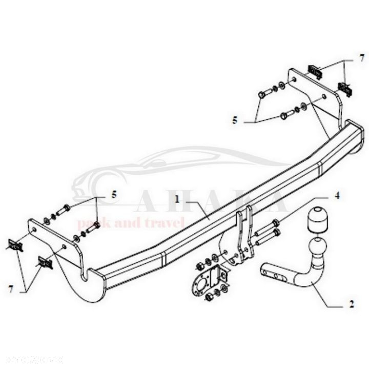 Hak Holowniczy Odkręcany Do Peugeot 207 Hatchback 2006-2012 - 4