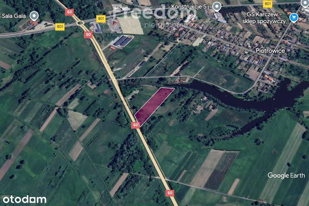 Działka rolna 1,078 ha Karczew Piotrowice DK50 - Pełny obrazek: 5/9