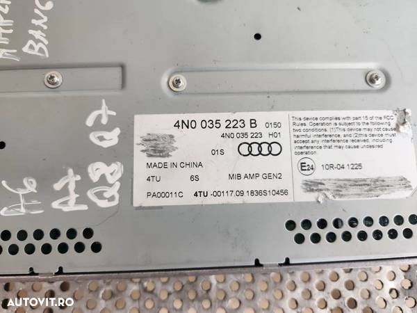 Amplificator Sunet Radio Audi A4 B9 A5 A6 A7 Q7 Q8 4M A8 Cod 4N0035223B - Dezmembrari Arad - Achizitionam Autoturisme/Piese Auto - 7