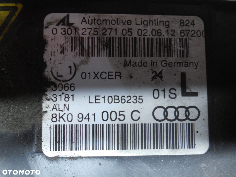 LAMPA LEWA PRZÓD BIXENON AUDI A4 B8 LIFT 8K0941005C - 3