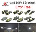 KIT COMPLETO DE 20 LÂMPADAS LED INTERIOR PARA AUDI A5 S5 RS5 SPORTBACK 2009 -2015 - 1