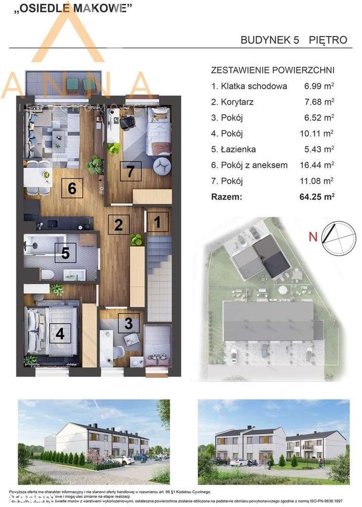 Nowoczesne apartamenty w zabudowie szeregowej w Inowrocławiu, 3 pokoje-4