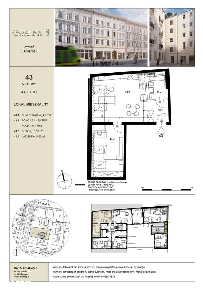 2-pokojowe mieszkanie 50m2 Bez Pośredników - Pełny obrazek: 2/9