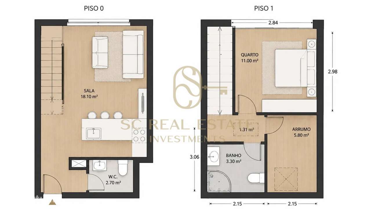 T1+1 Duplex Zona Histórica de Matosinhos-11