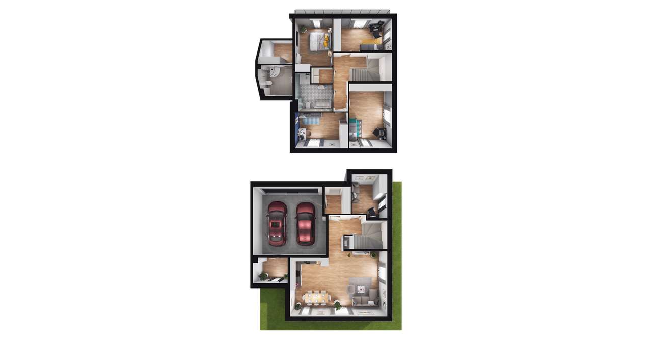 6-pok. dom 151 m2 + duży ogródek 337 m2 - Pełny obrazek: 3/9