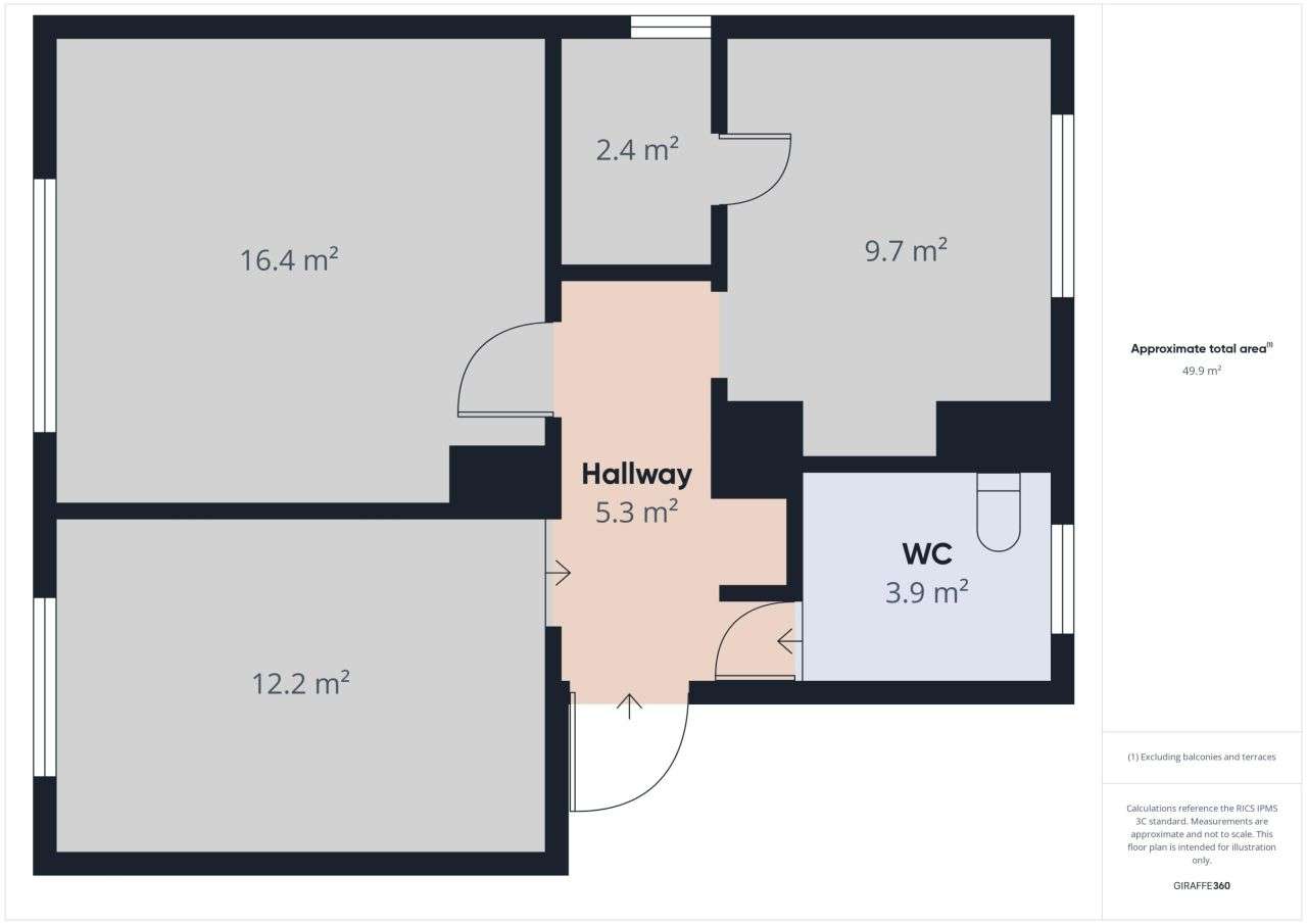 Mieszkanie, 50,80 m², Dąbrówno-0