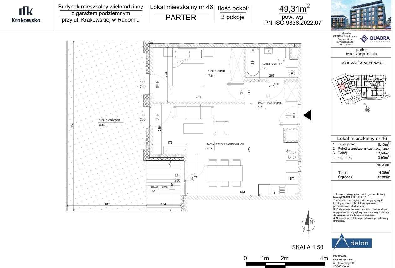 KRAKOWSKA | mieszkanie 2-pokojowe | M46 - Pełny obrazek: 2/9