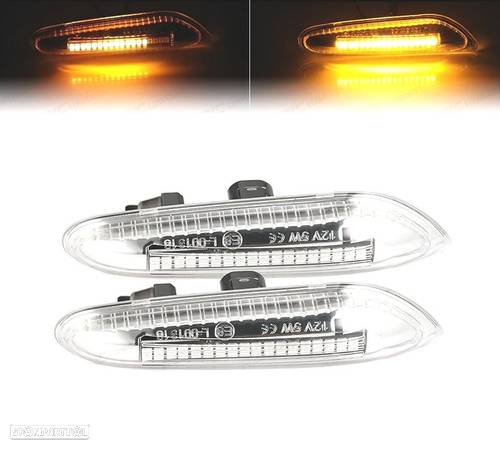 PISCAS LATERAIS DINAMICOS LED PARA BMW E82 E81 E88 E46 E90 E91 E92 E93 E60 E61 E83 E84 CROMADO - 1