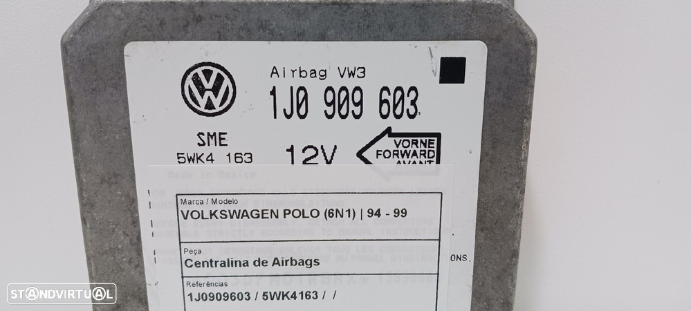 Centralina De Airbags Volkswagen Polo (6N1) - 3