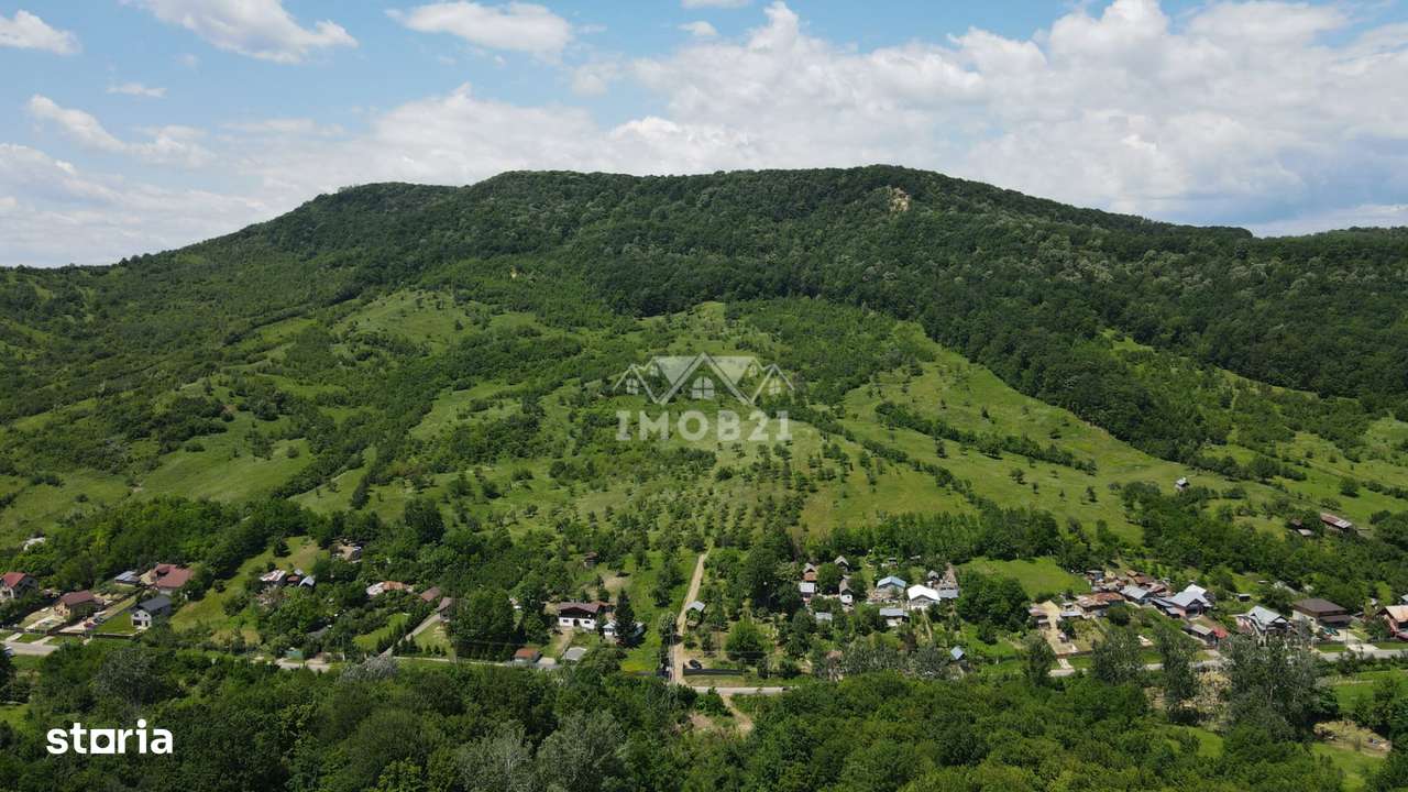 Teren spectaculos cu padure, livada si priveliste panoramica in Soimar-3
