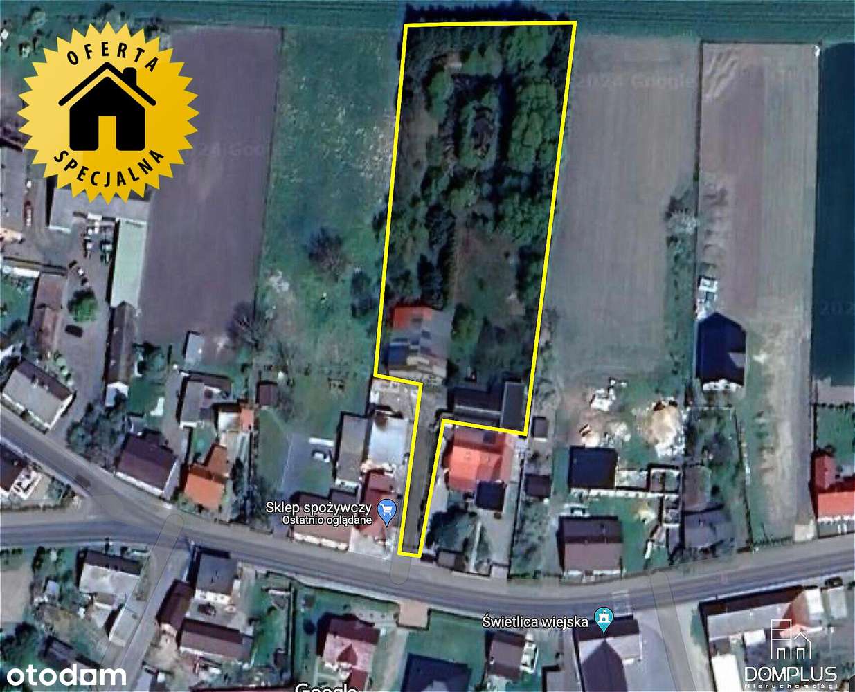 Okazja! Duża działka 4153 m² z dwoma budynkami i stawem – tylko 495 00 - Pełny obrazek: 4/20