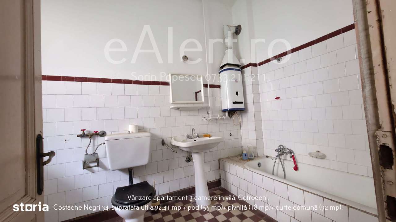 Apartament cu 3 camere în vilă, Cotroceni – Costache Negri 34-15