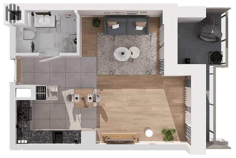 Gajowa bud. A 34,25m2- znajdź swoje M !!! - Pełny obrazek: 4/10