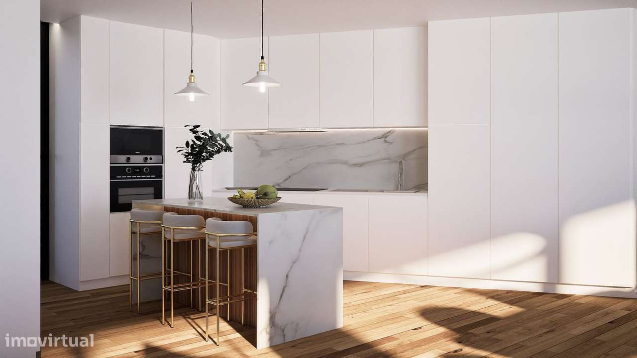 Apartamento T2 Novo No Centro De Aveiro Com Garagem