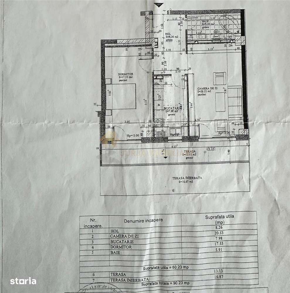 APARTAMENT 2 CAMERE 60 MP 13 MP BALCON 16 MP GRADINA-14