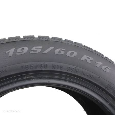 4 x PIRELLI 195/60 R16 89H BMW SnowControl Serie 3 Winter 210 Zima 2015, 2016, 2018 Jak Nowe 7-7,8mm - 5