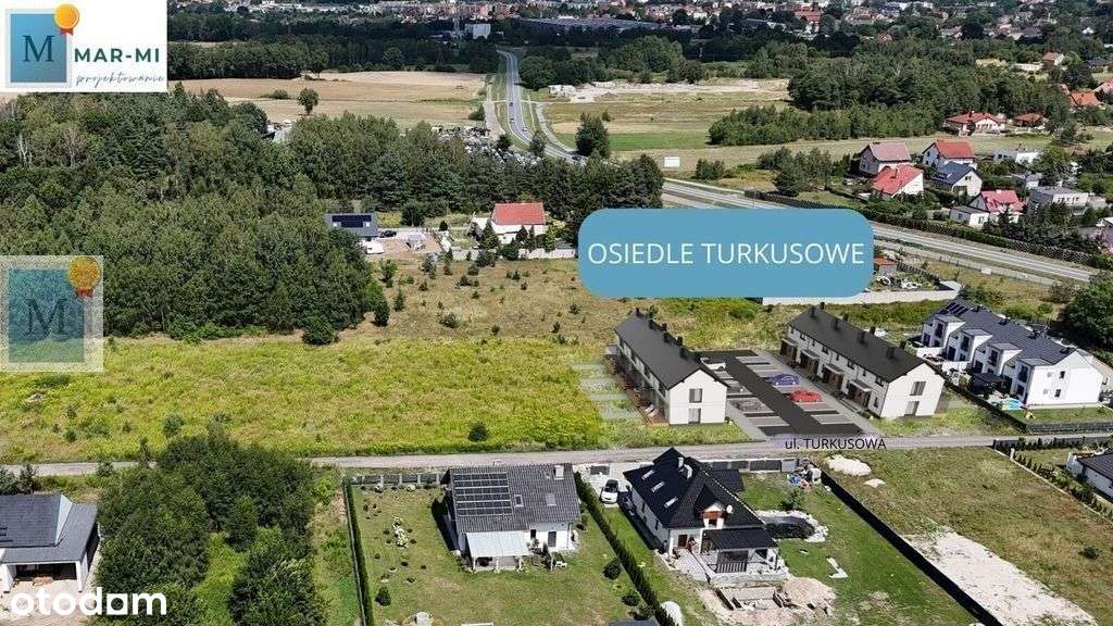 Dom-szereg,82m2 z poddaszem,4pokoje,Turkusowa-5